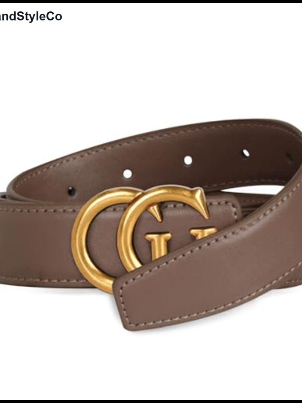 Women's Leather Belt with Buckle for Dresses Jeans Coats